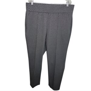 Worthington women's gray strioe pull on high waisted pants size OX